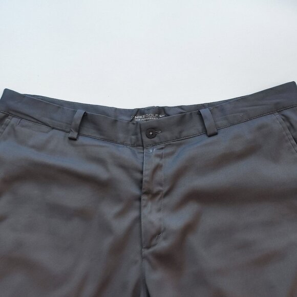 Nike Golf active wear shorts men's size 38 grey Tour Performance Dri-Fit - Picture 2 of 9